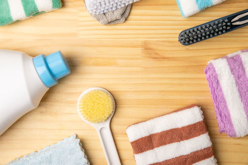 彩色條紋毛巾 日常洗護與攝影藝術的完美融合